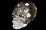 Carved, Smoky Quartz Crystal Skull #118105-2